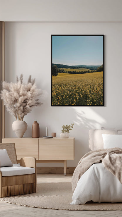 Rapeseed Landscape Horizon Poster