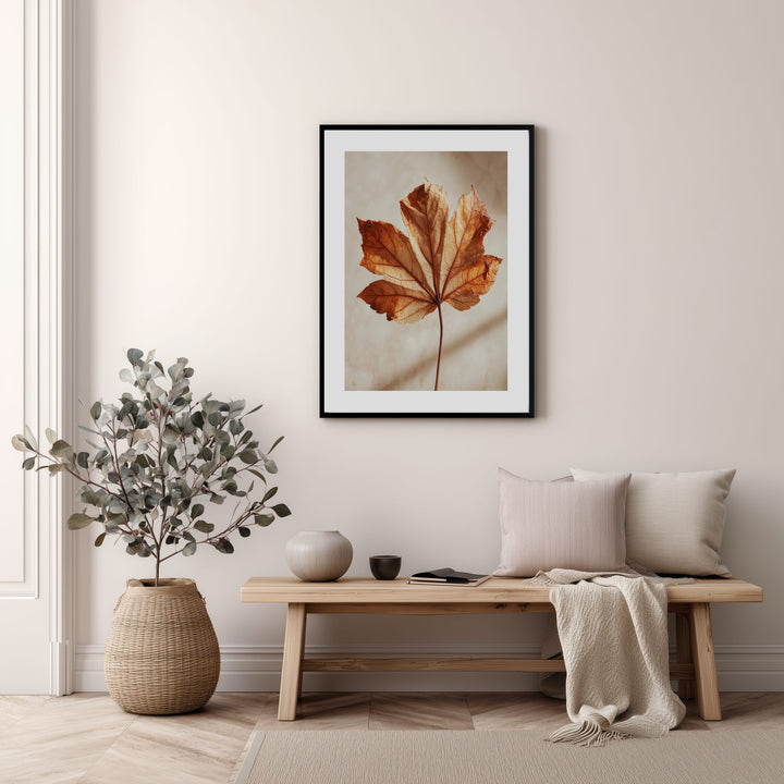 Golden Maple Leaf Poster