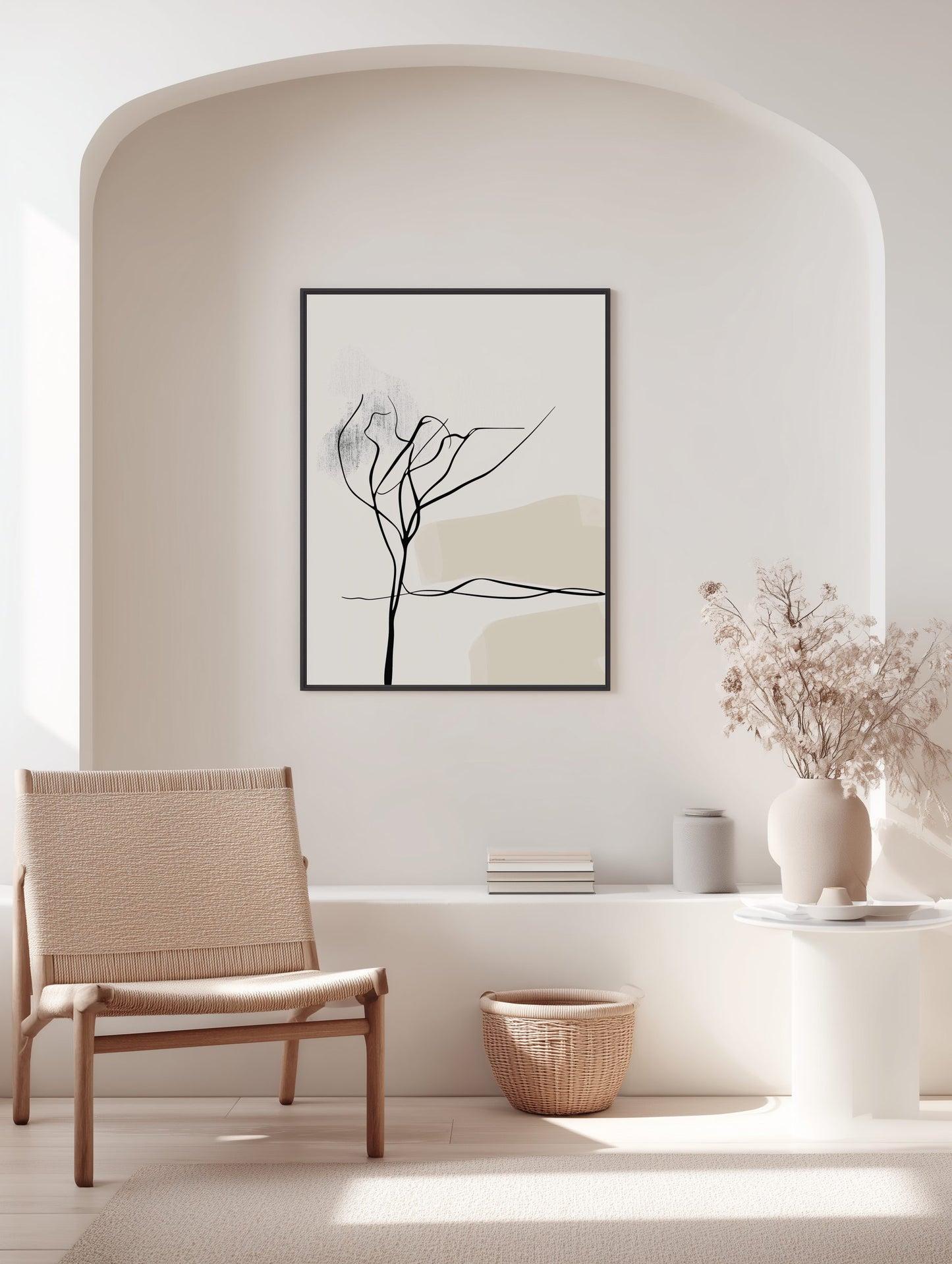 Abstract Tree Silhouette Poster