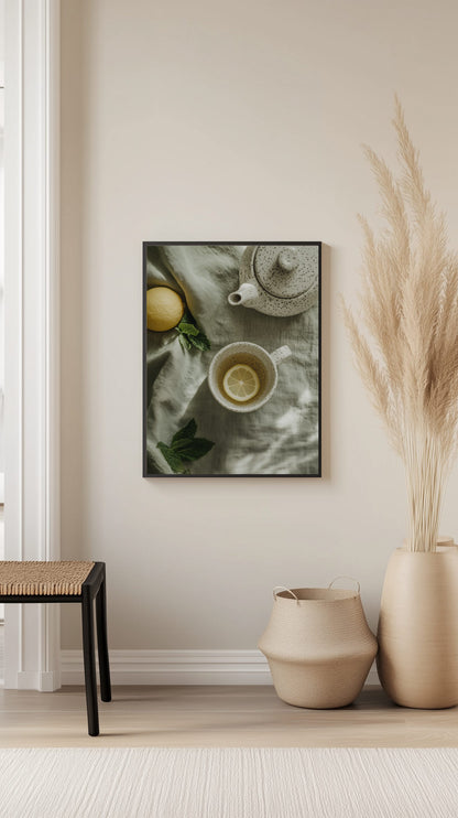 Cozy Tea Scene Poster