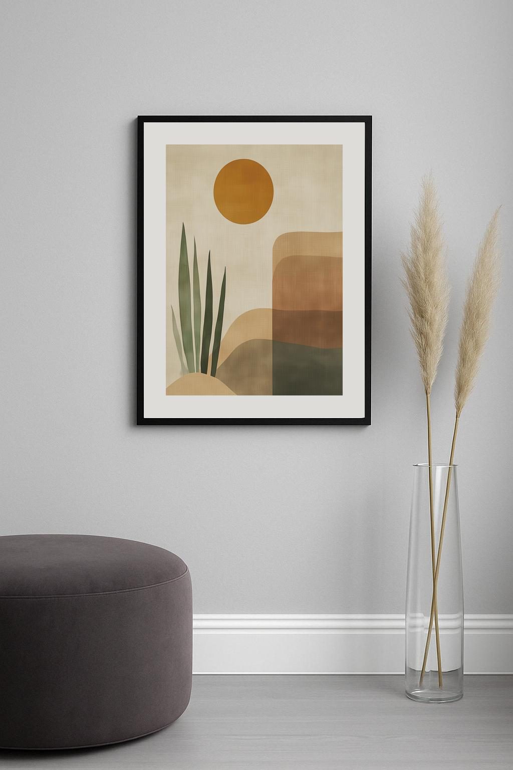 Golden Dunescape Poster