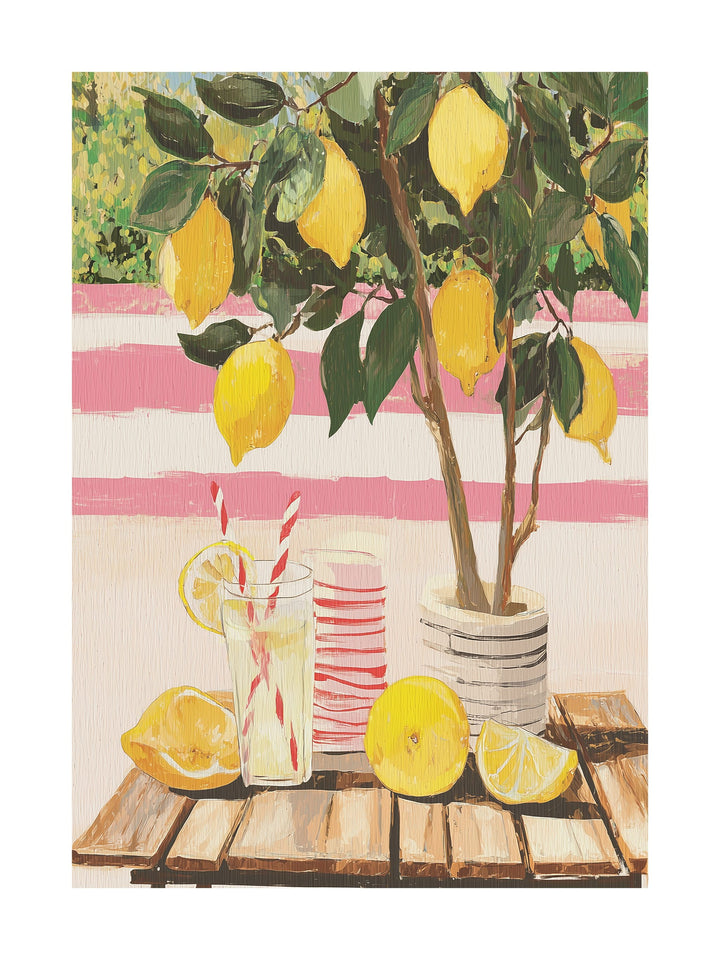 Poster of couple having picnic on giant daisy in the sky