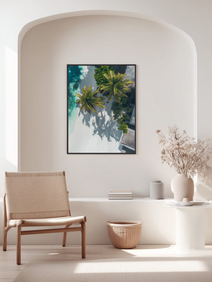 Twin Palms Paradise Poster