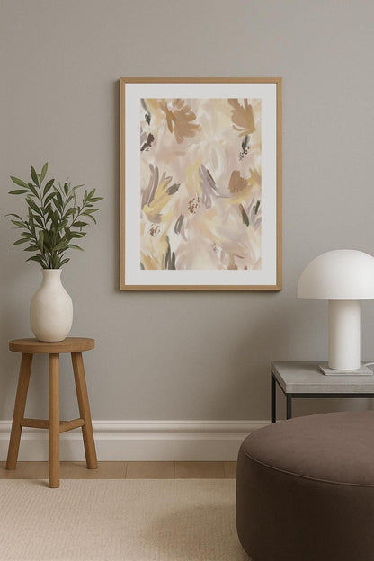 Subtle Floral Patterns Poster