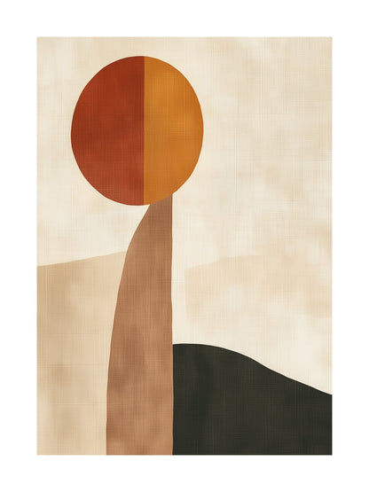 solar ascent decorative wall art - modern poster for home or office