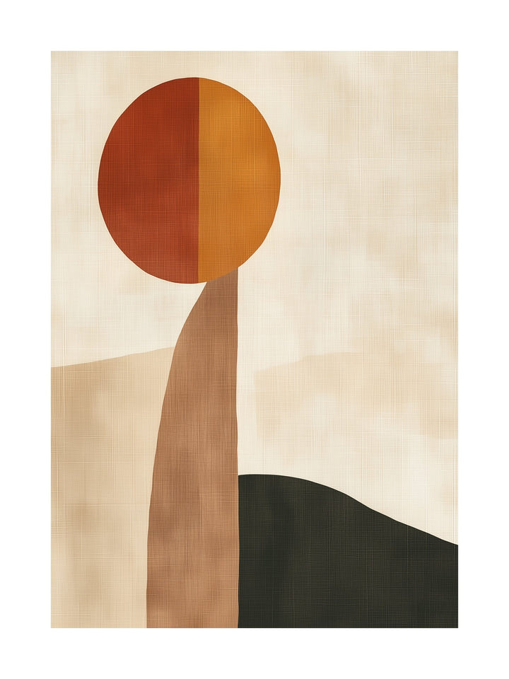 solar ascent decorative wall art - modern poster for home or office