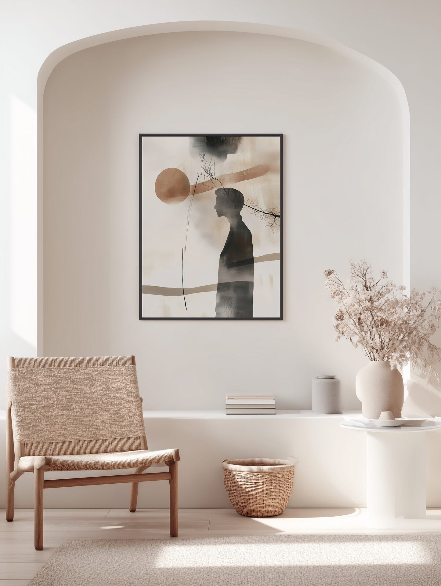 Silhouette Reflection Poster