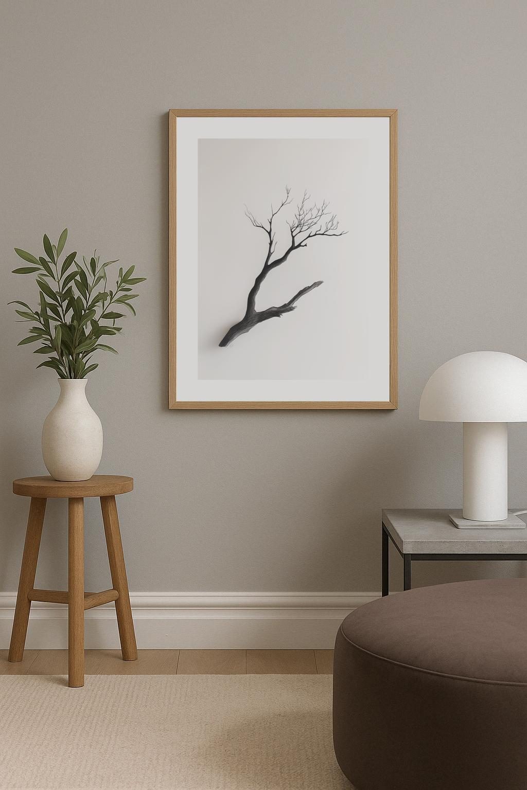 Ink Branch Simplicity Poster