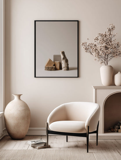 Minimal Wooden Still Life Poster