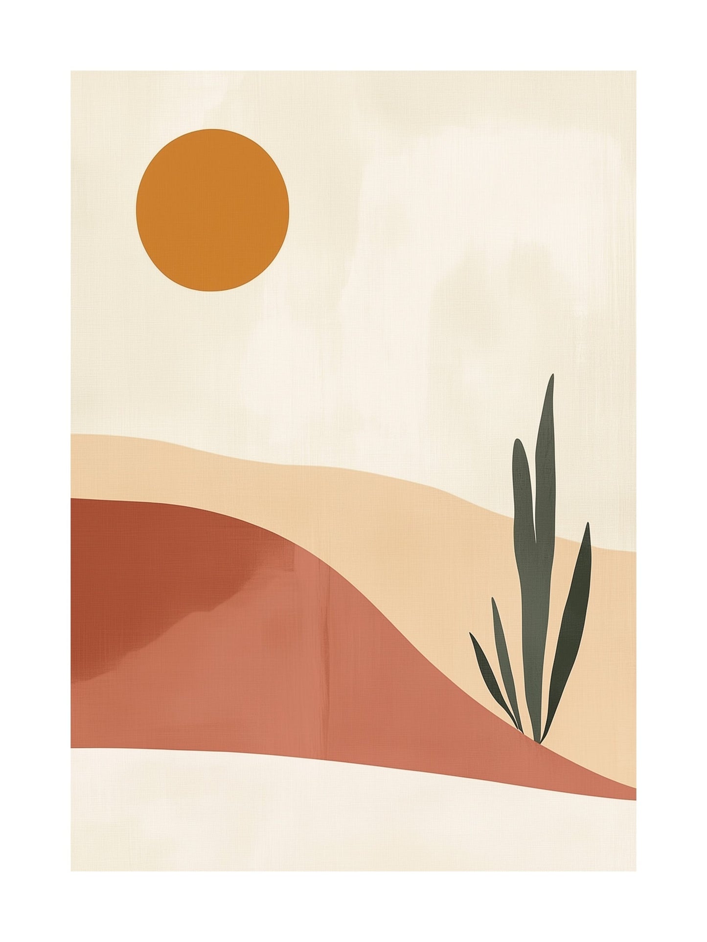 golden dune decorative wall art - modern poster for home or office