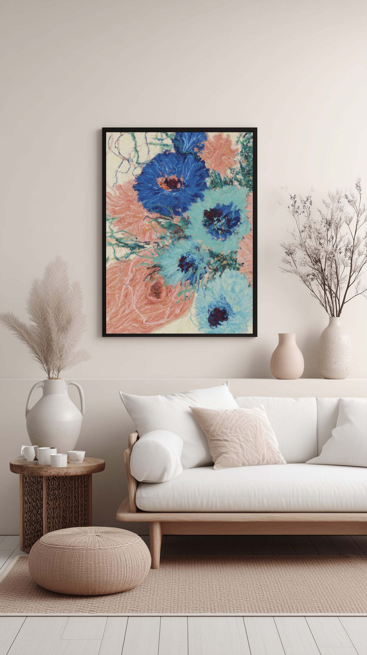 Blue Blossom Symphony Poster