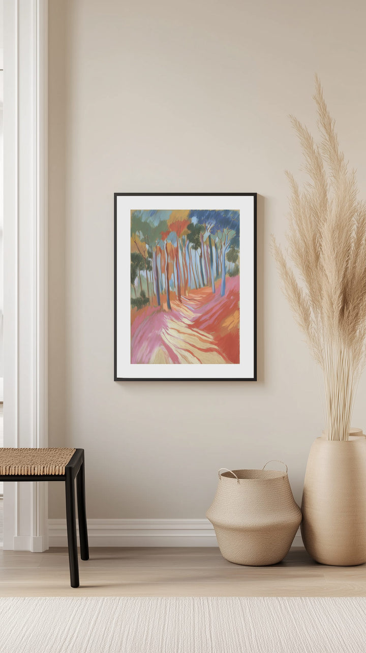 Pastel Forest Path Poster