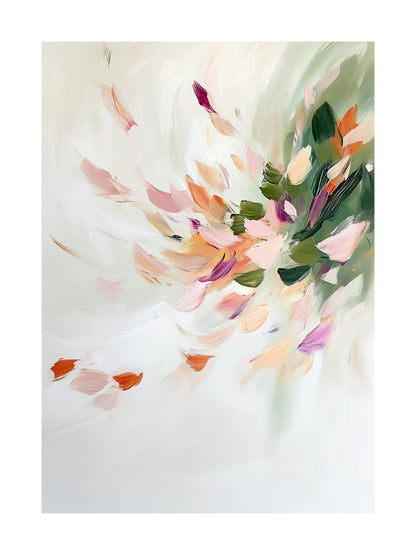 weightless blossoms decorative wall art - modern poster for home or office
