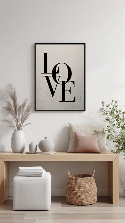 Love Typography Poster