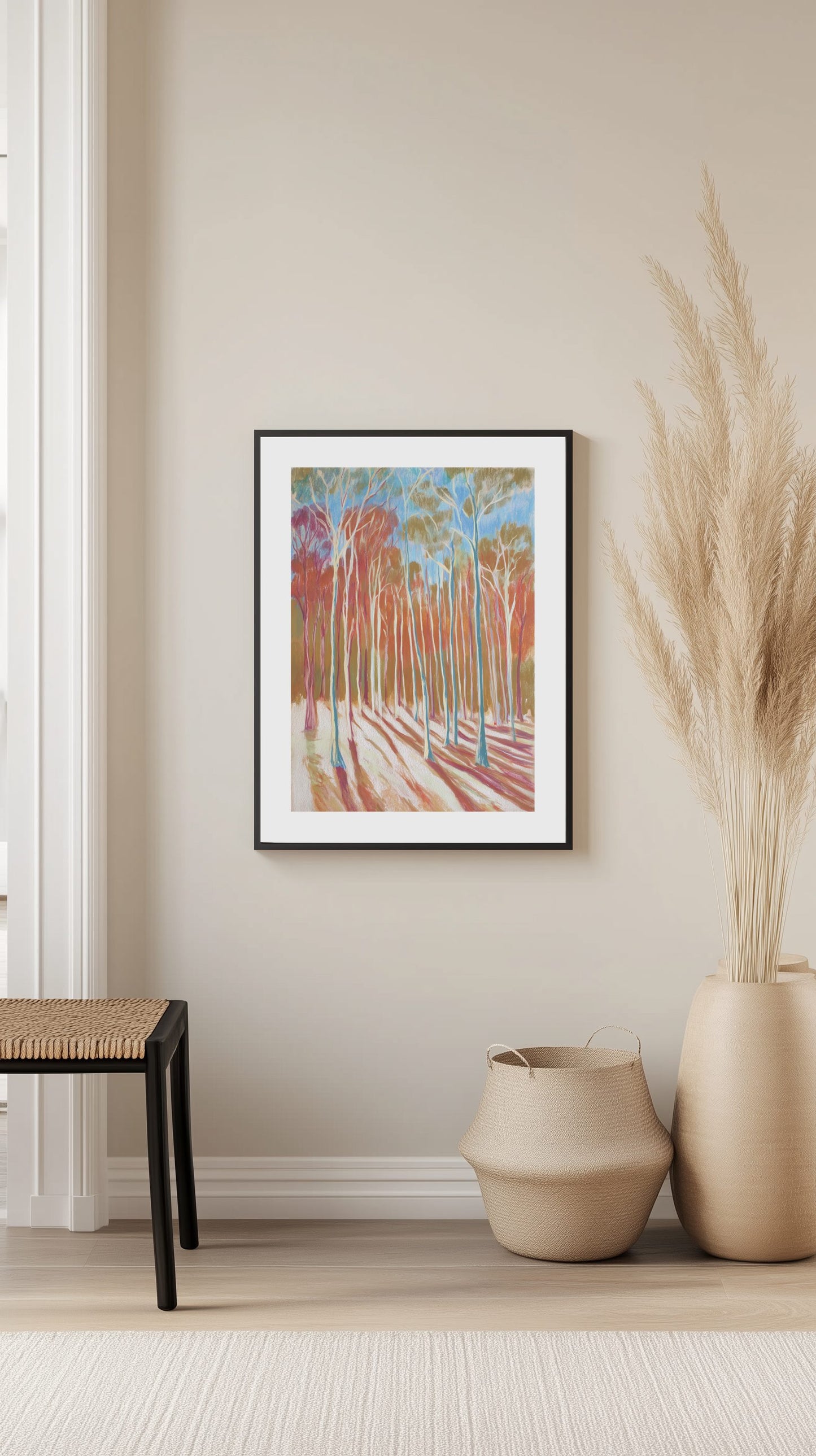 Eucalyptus Forest Shadows Poster