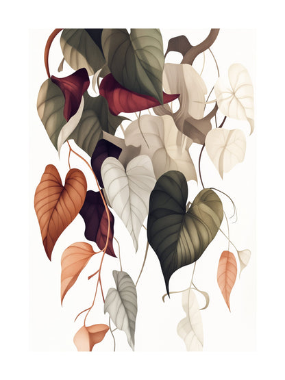 nature's flow decorative wall art - modern poster for home or office