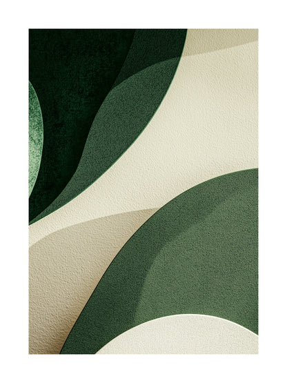 verdant flow decorative wall art - modern poster for home or office