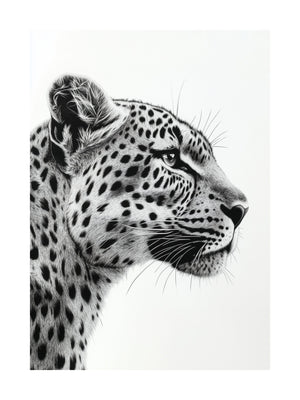 Leopard Profile Poster