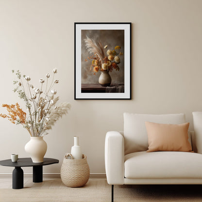 Dried Flower Arrangement Poster