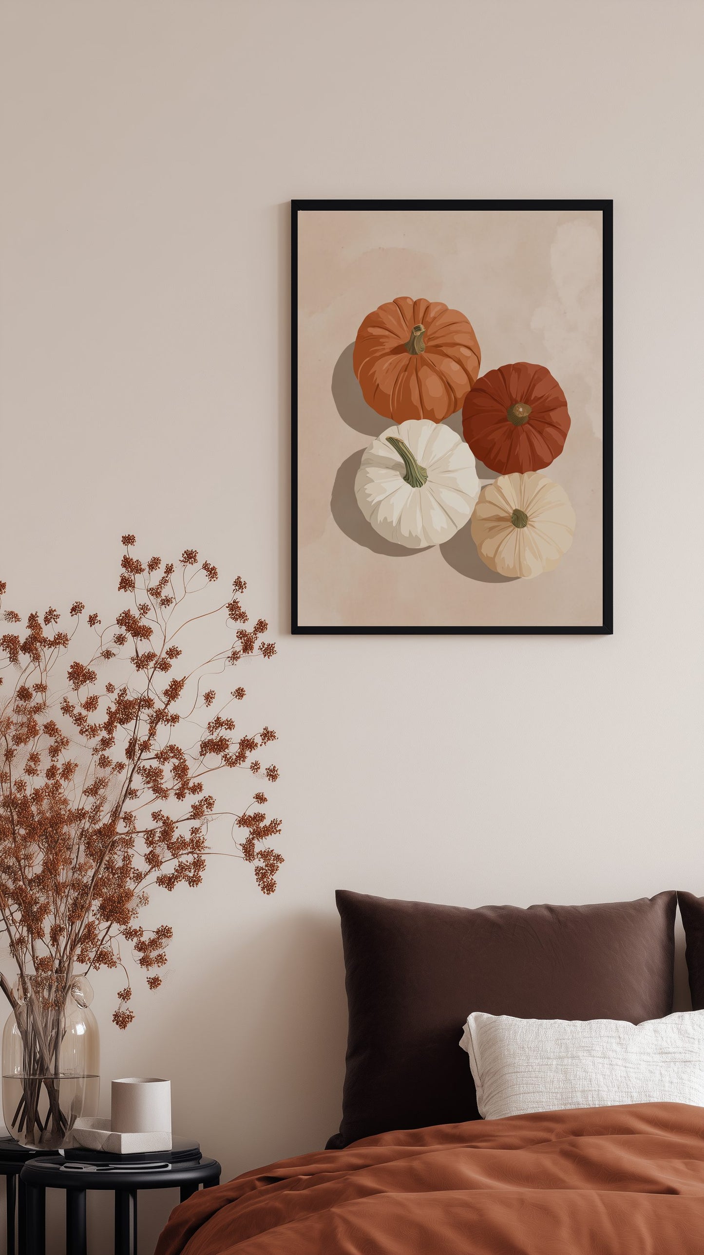 Pumpkin Illustration Poster
