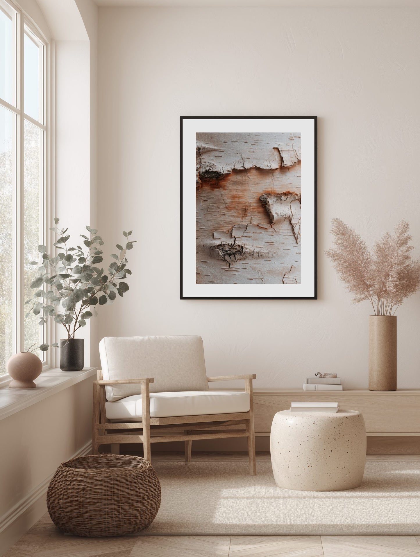 Birch Warm Grain Poster