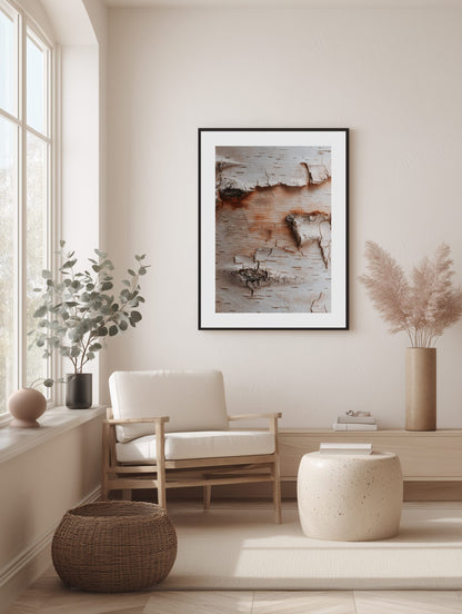 Birch Warm Grain Poster