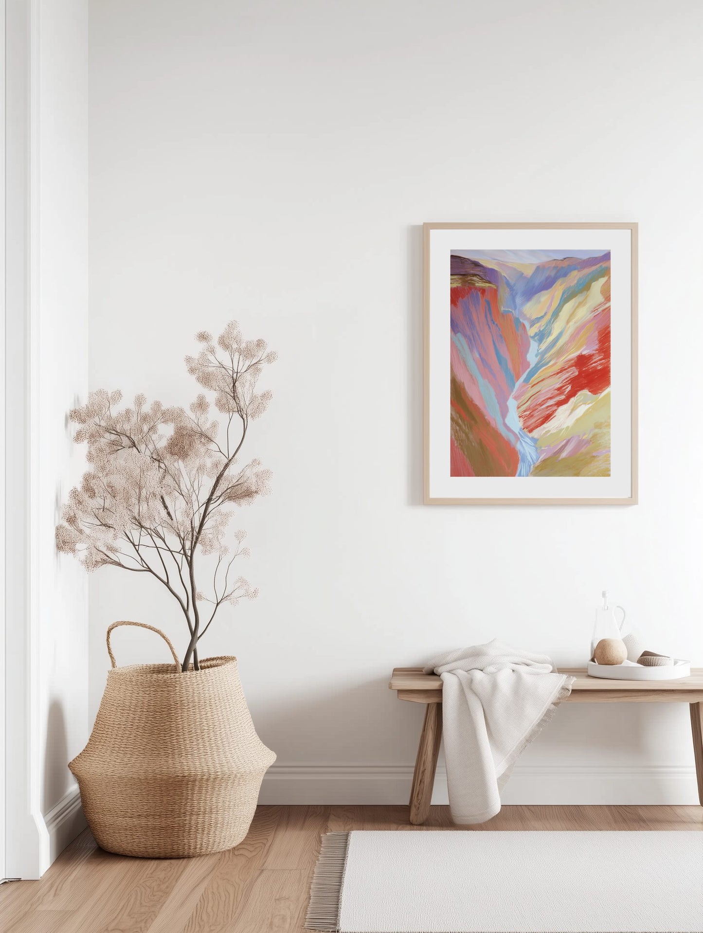 Colorburst Canyon Flow Poster