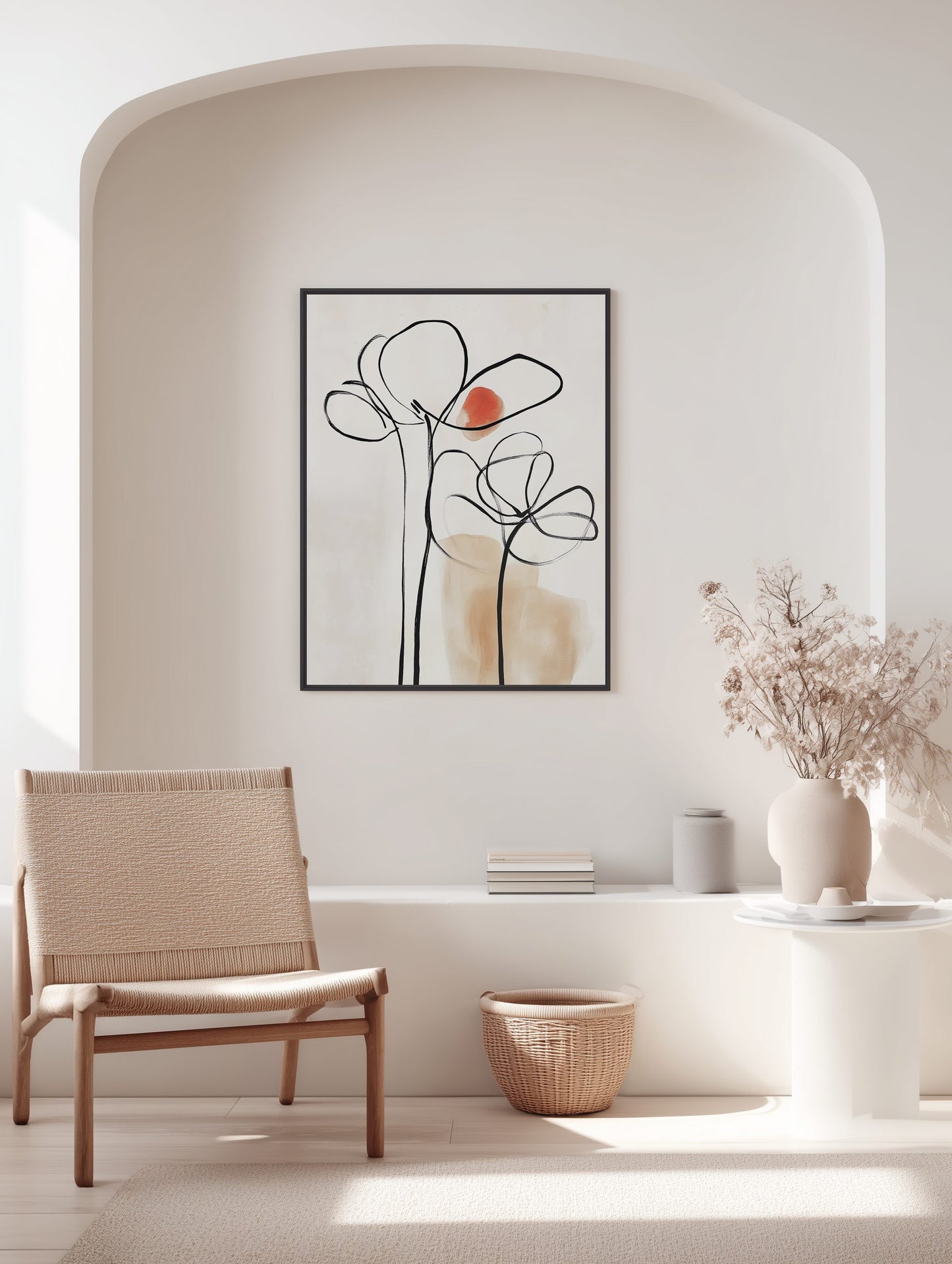 Matisse Floral Line Art Poster