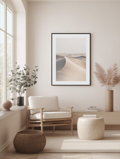 Minimal Sand Dunes Poster