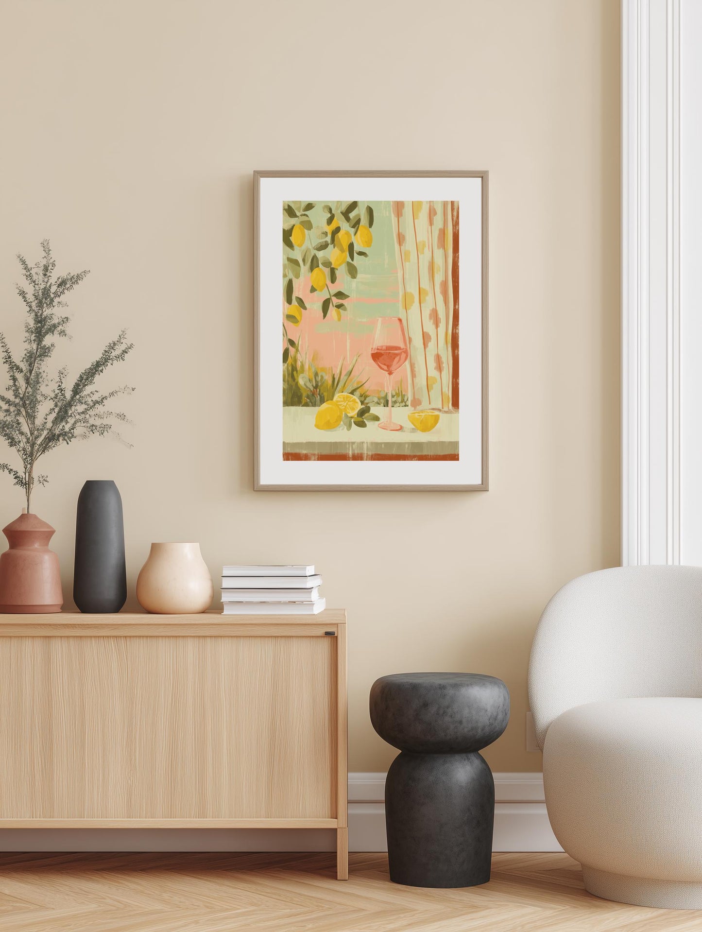 Lemons & Rosé Poster