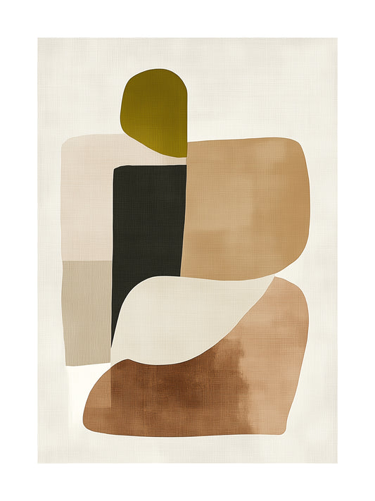 stacked essence decorative wall art - modern poster for home or office