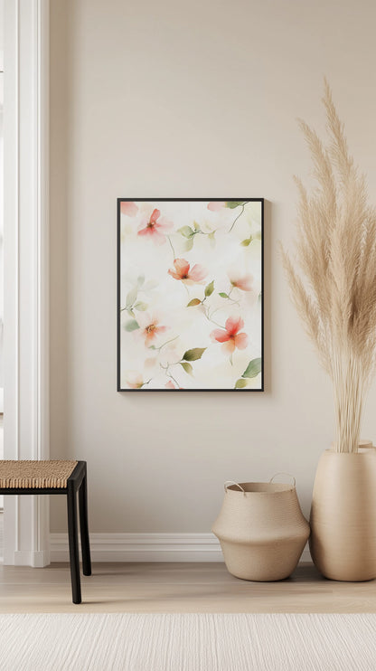 Delicate Coral Petals Poster