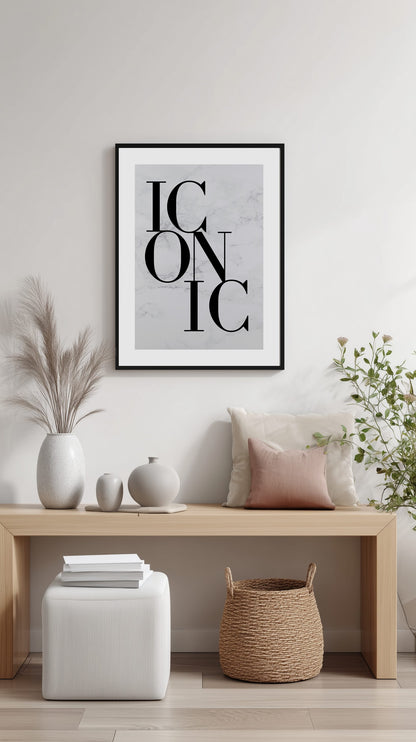 Iconic Typography Poster