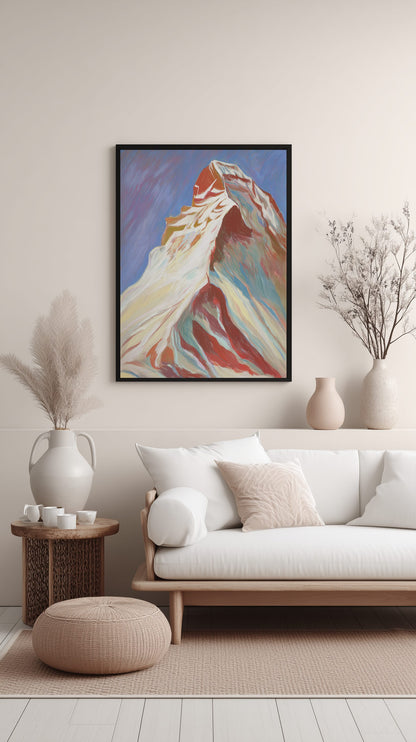 Color Rush Mountain Peak Poster