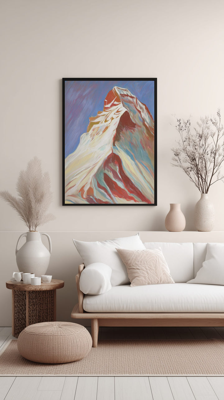 Color Rush Mountain Peak Poster