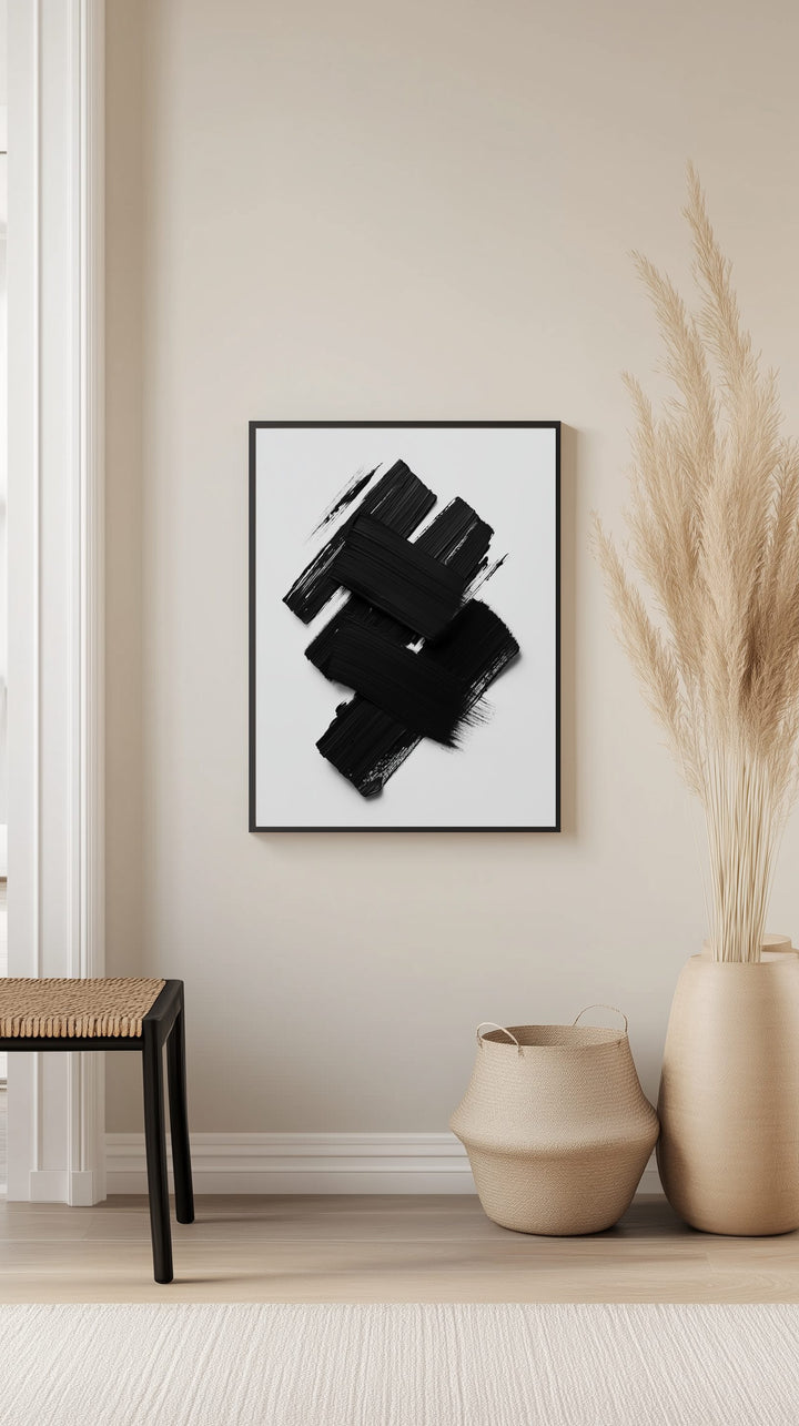 Abstract Brush Strokes Poster