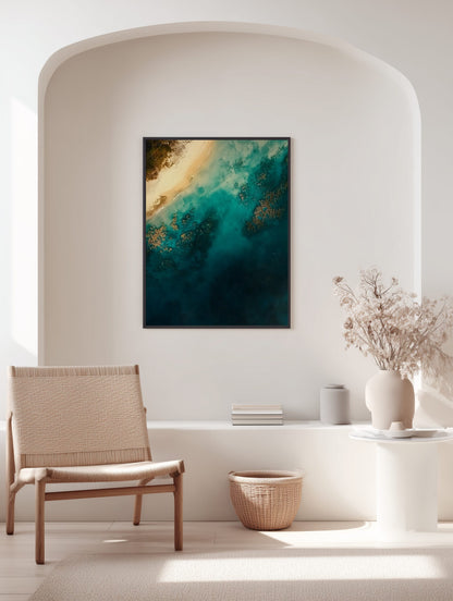 Coral Reef Glow Poster