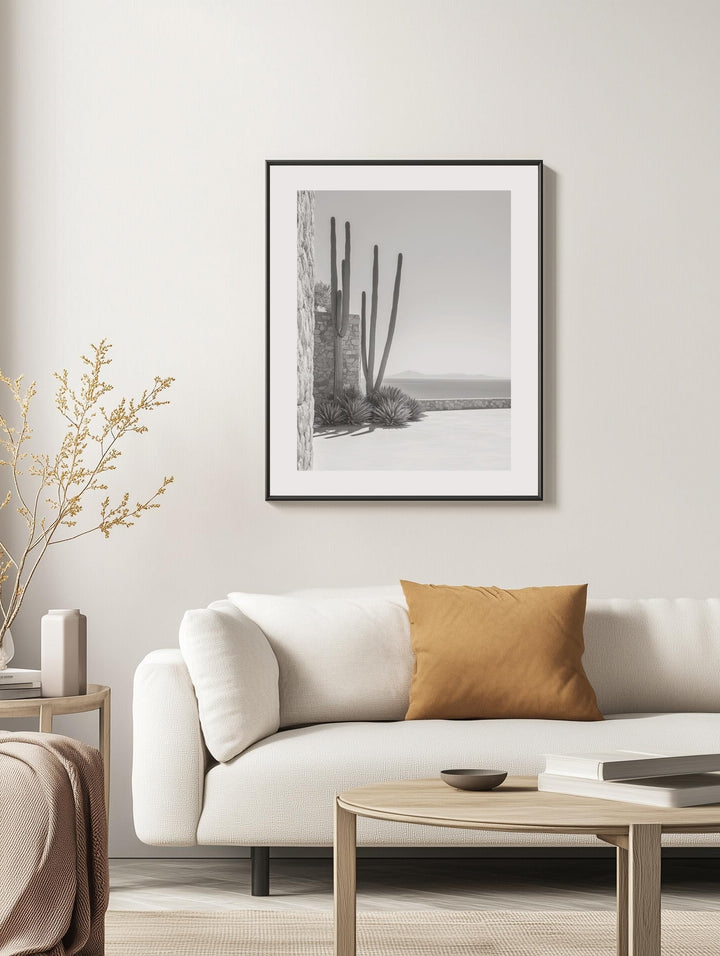 Cactus Courtyard Poster