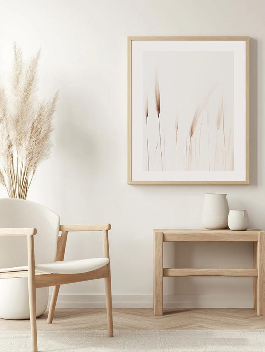 Minimalist Wheat Stalks Poster