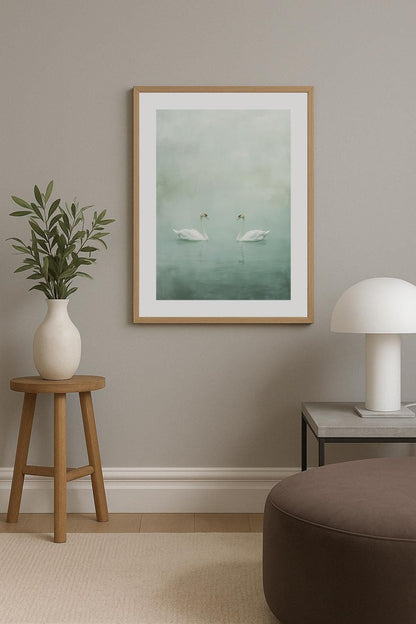 Serene Swans Poster