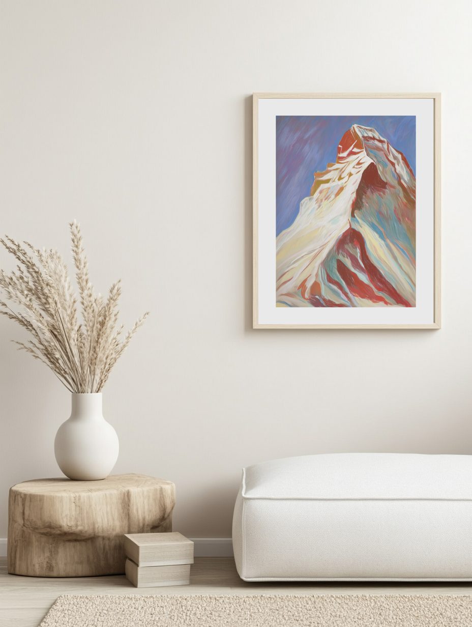 Color Rush Mountain Peak Poster