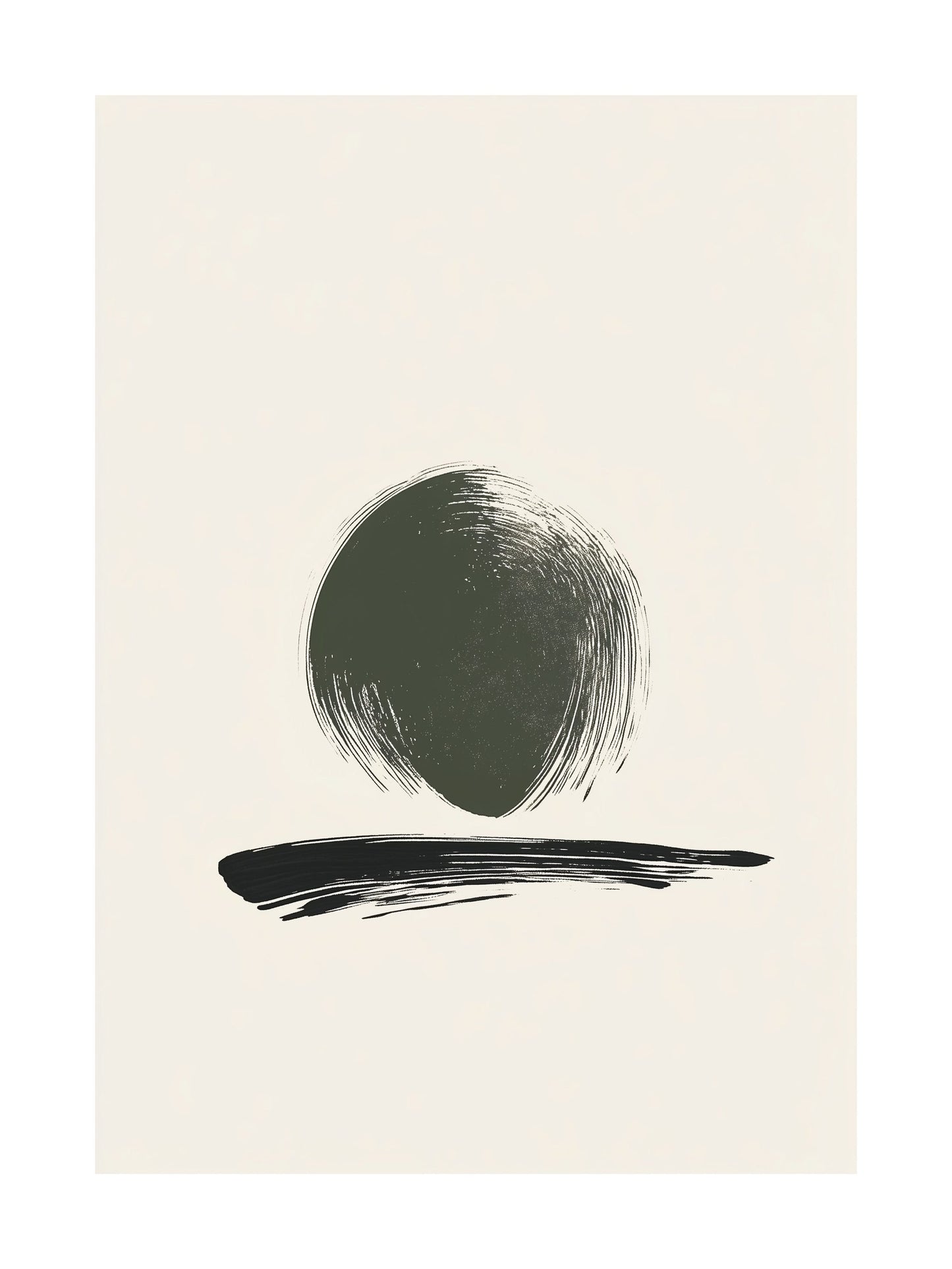 bold color block decorative wall art - modern poster for home or office