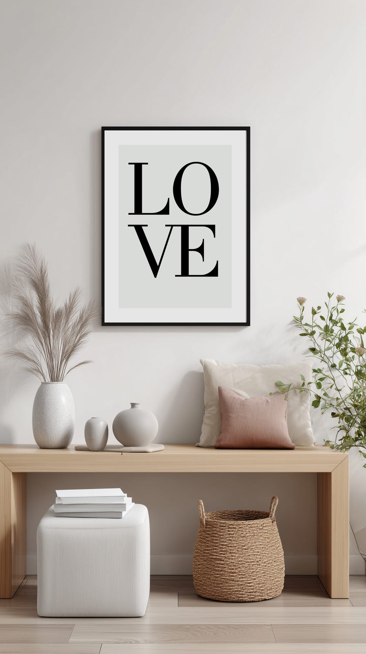 LOVE Elegant Typography Poster