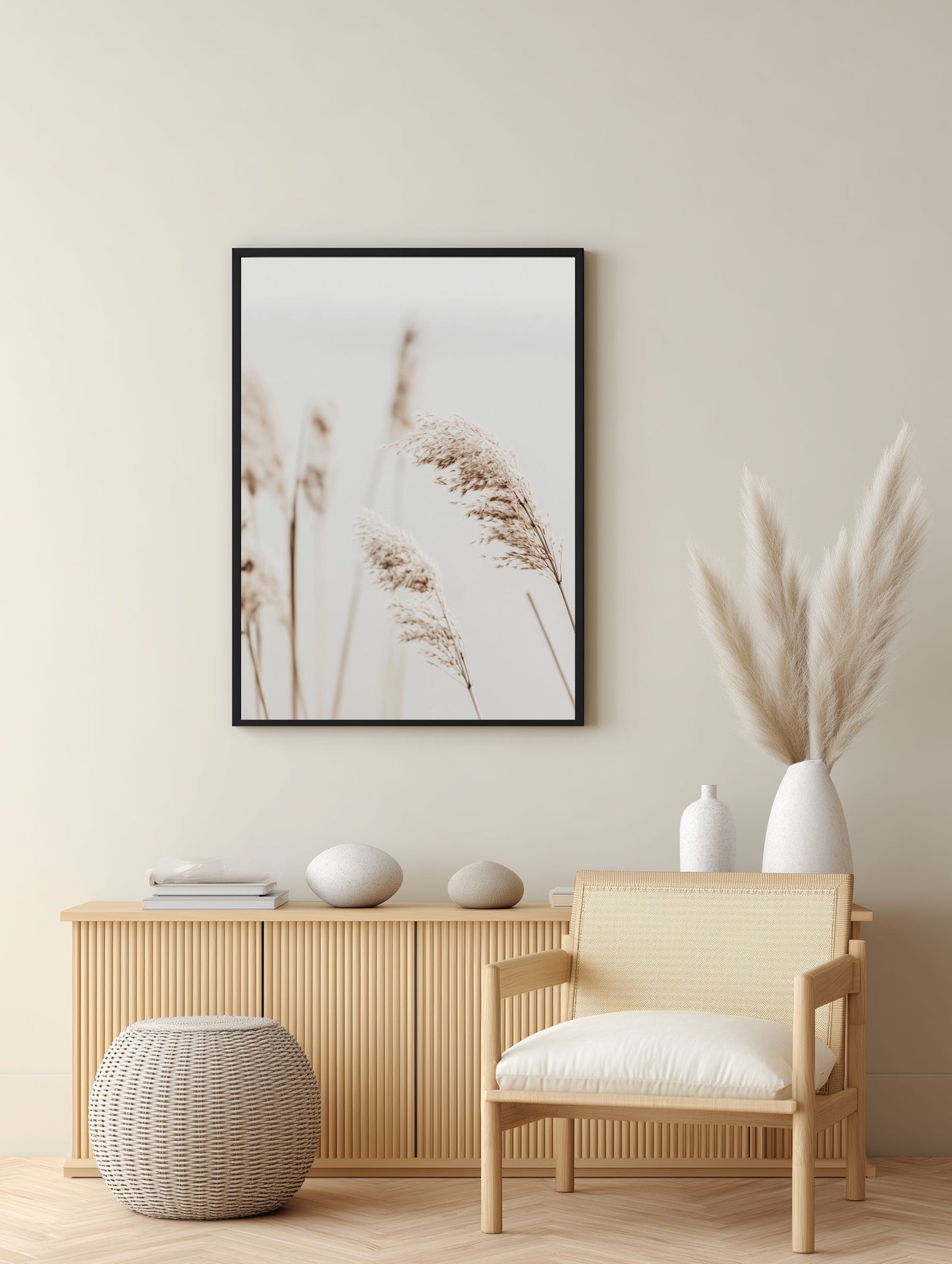 Soft Reeds Close-Up Poster