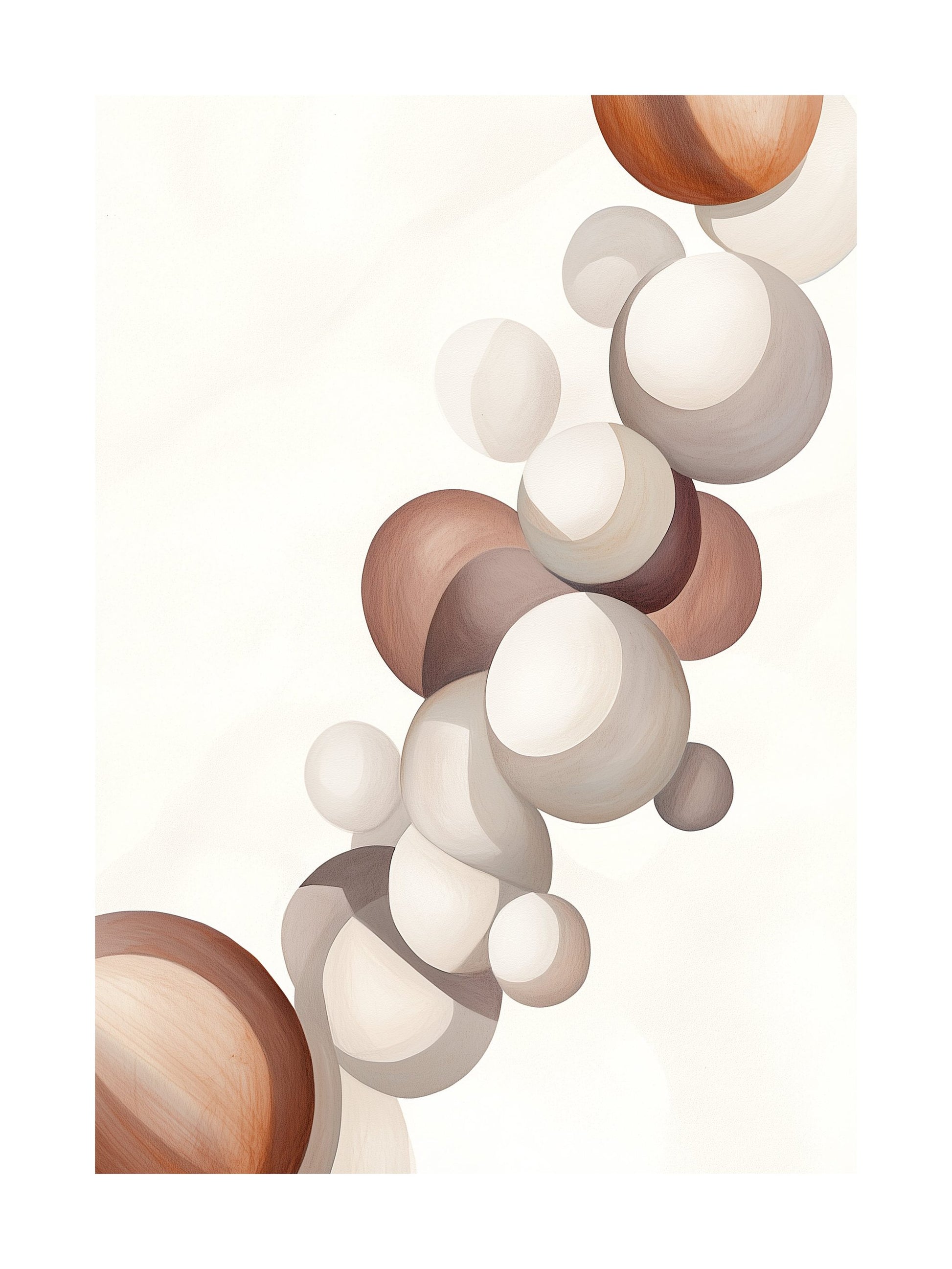 floating harmony decorative wall art - modern poster for home or office