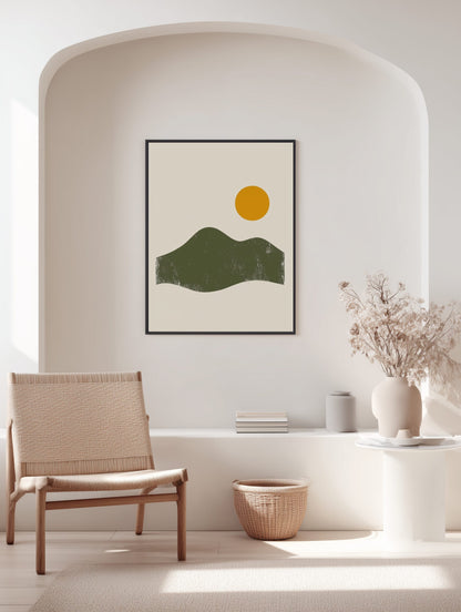 Serene Minimalist Landscape Poster