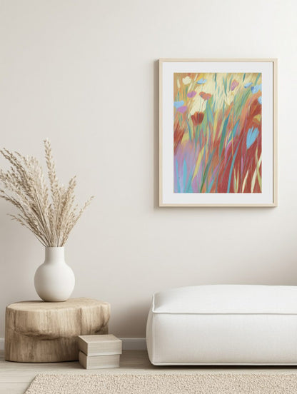 Golden Meadow Bloom Poster