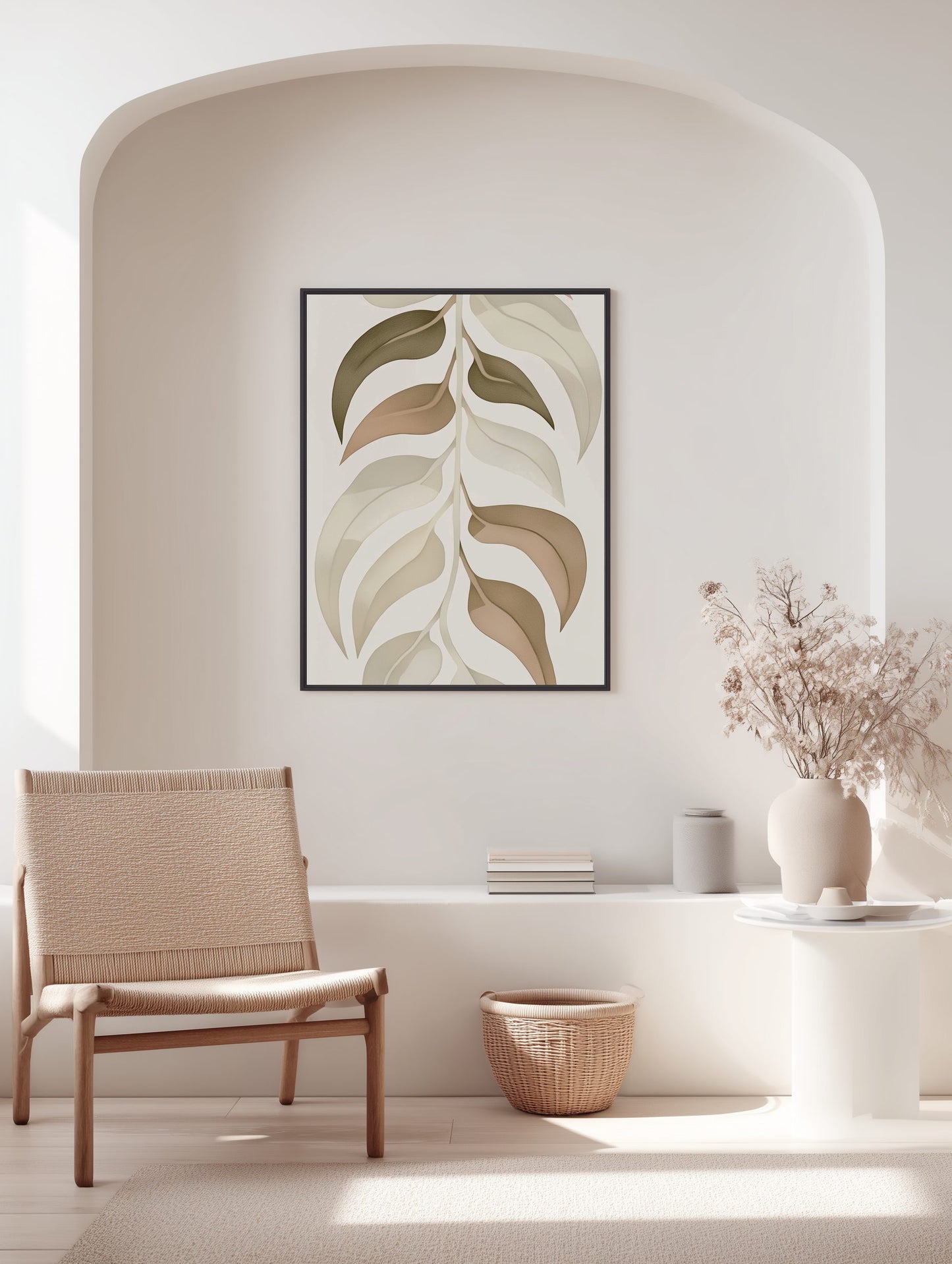 Serene Leaves Poster