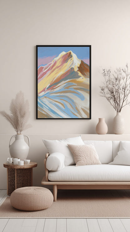 Sun-Kissed Peaks Poster