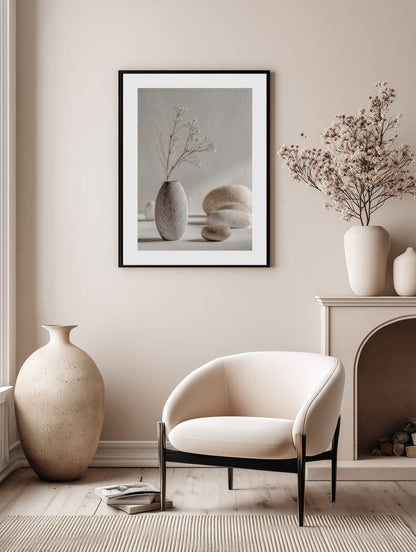 Soft Botanical Vase Poster